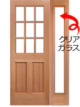 外部ドア・木製建具|944-44 + 1701-44【親子ドア】 平日15時までの決済で翌営業日出荷