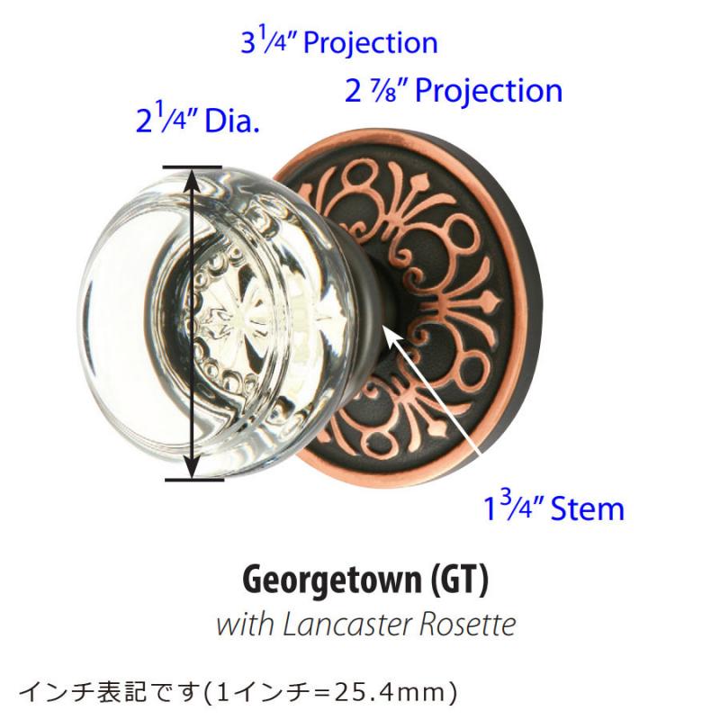 エムテック ジョージタウンノブ リボンアンドリードロゼット