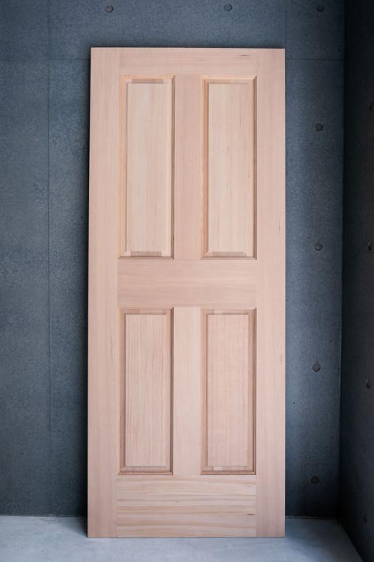 室内ドア・木製建具・引き戸|44 (711×1778×35) 【連動2本引き込み戸用ドア2枚セット】