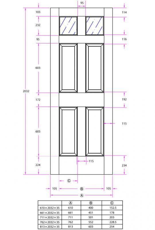 室内ドア・木製建具・引戸【9種類のガラスから選べる】|266AG【開き戸用】