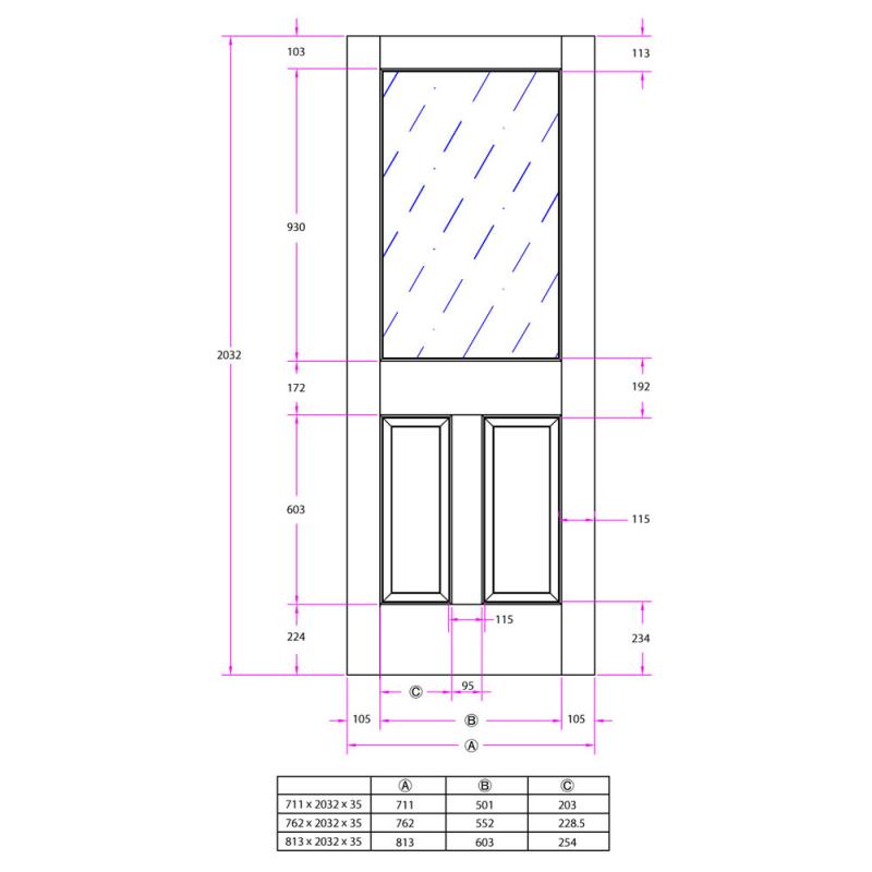 室内ドア・木製建具・引き戸|144【引き違い戸用ドア2枚セット】