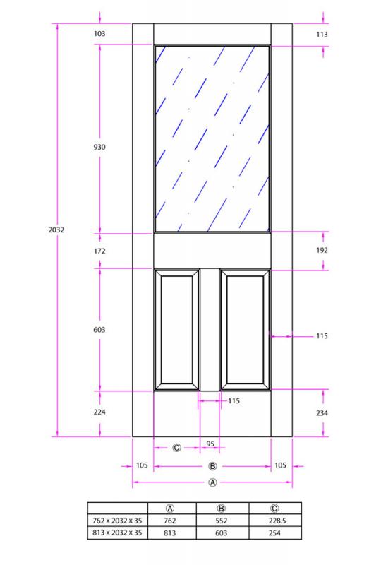 室内ドア・木製建具・引戸【9種類のガラスから選べる】|シンプソン 144AG
